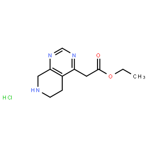 Ethyl 2-(5,6,7,8-tetrahydropyrido[3,4-d]pyrimidin-4-yl)acetate hcl
