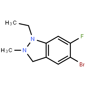 5-Bromo-1-ethyl-6-fluoro-2-methylbenzodiazole