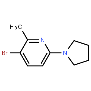 3-溴-2-甲基-6-(吡咯烷-1-基)吡啶