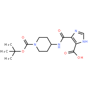4-((1-(tert-Butoxycarbonyl)piperidin-4-yl)carbamoyl)-1H-imidazole-5-carboxylic acid