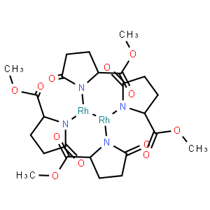 Dirhodium(II) tetrakis(methyl 2-pyrrolidinone-5(R)-carboxylate)acetonitrile