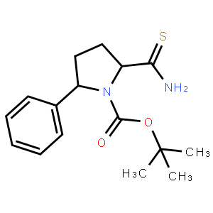 tert-Butyl 2-carbamothioyl-5-phenylpyrrolidine-1-carboxylate