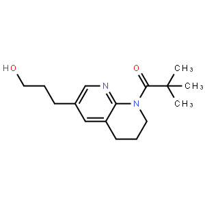 1-(6-(3-Hydroxypropyl)-3,4-dihydro-1,8-naphthyridin-1(2h)-yl)-2,2-dimethylpropan-1-one