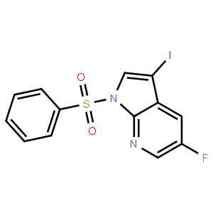 1-Benzenesulfonyl-5-fluoro-3-iodo-1h-pyrrolo[2,3-b]pyridine