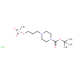 tert-Butyl 4-(3-((methylsulfonyl)oxy)propyl)piperazine-1-carboxylate hydrochloride