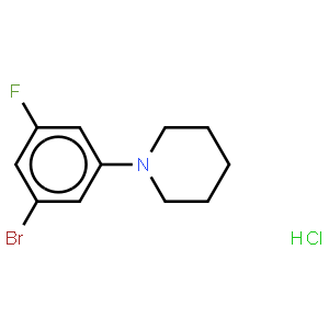 1-Bromo-3-fluoro-5-piperidinobenzene, HCl