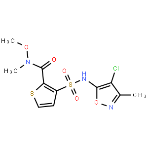 3-(N-(4-Chloro-3-methylisoxazol-5-yl)sulfamoyl)-N-methoxy-N-methylthiophene-2-carboxamide