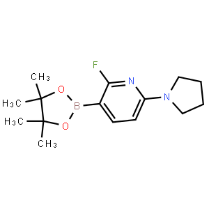 2-Fluoro-6-(pyrrolidin-1-yl)-3-(4,4,5,5-tetramethyl-1,3,2-dioxaborolan-2-yl)pyridine