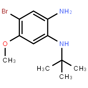 4-Bromo-1-N-tert-butyl-5-methoxybenzene-1,2-diamine