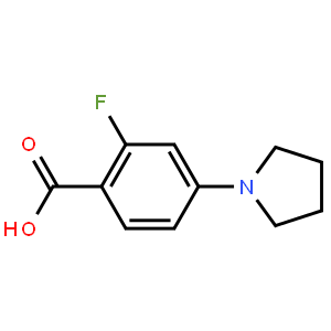 2-氟-4-(1-吡咯烷基)苯甲酸