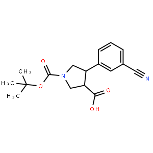 Boc-(+/-)-trans-4-(3-cyano-phenyl)-pyrrolidine-3-carboxylic acid