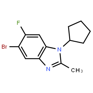 5-Bromo-1-cyclopentyl-6-fluoro-2-methylbenzimidazole
