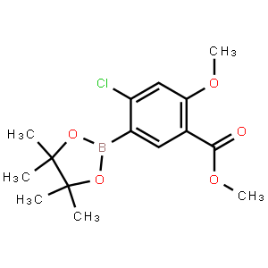 methyl 4-chloro-2-methoxy-5-(tetramethyl-1,3,2-dioxaborolan-2-yl)benzoate
