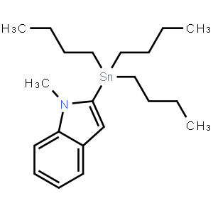 1-Methyl-2-(tri-n-butylstannyl)indole
