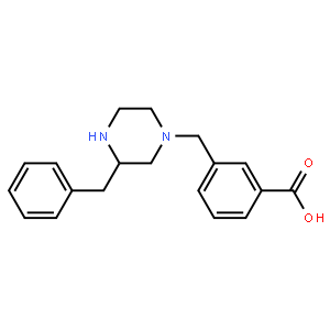 (S)-3-((3-Benzylpiperazin-1-yl)methyl)benzoic acid