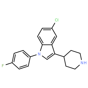 5-Chloro-1-(4-fluorophenyl)-3-(piperidin-4-yl)-1H-indole