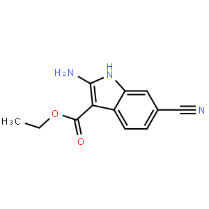 2-氨基-6-氰基-1H-吲哚-3-甲酸乙酯