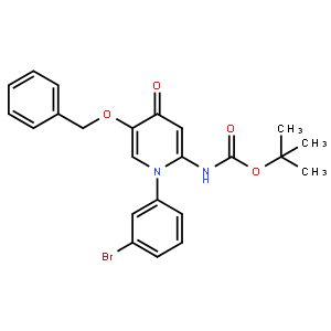 tert-Butyl (5-(benzyloxy)-1-(3-bromophenyl)-4-oxo-1,4-dihydropyridin-2-yl)carbamate