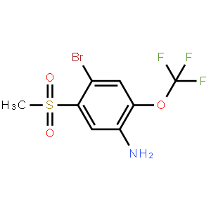 4-Bromo-5-methanesulfonyl-2-(trifluoromethoxy)aniline