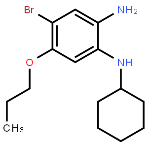 4-Bromo-1-N-cyclohexyl-5-propoxybenzene-1,2-diamine