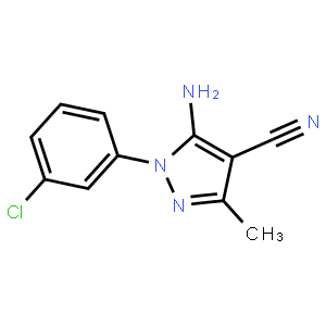 5-Amino-4-cyano-1-(3-chlorophenyl)-3-methylpyrazole