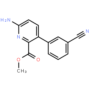 Methyl 6-amino-3-(3-cyanophenyl)pyridine-2-carboxylate