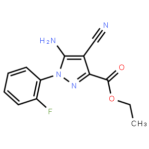 Ethyl 5-amino-4-cyano-1-(2-fluorophenyl)pyrazole-3-carboxylate