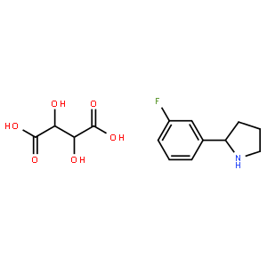 (S)-2-(3-Fluorophenyl)pyrrolidine d-tartrate