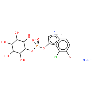Ammonium 5-bromo-4-chloro-1H-indol-3-yl ((1S,2S,3R,4S,5S,6S)-2,3,4,5,6-pentahydroxycyclohexyl) phosphate
