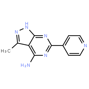 3-Methyl-6-(pyridin-4-yl)-1H-pyrazolo[3,4-d]pyrimidin-4-amine