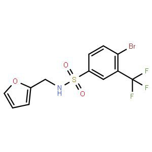 N-(Furan-2-ylmethyl) 4-bromo-3-trifluoromethylbenzenesulfonamide