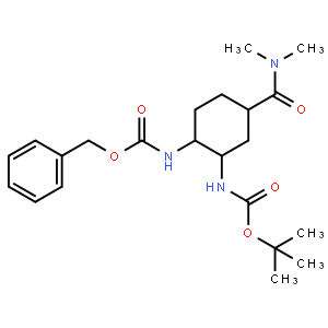 Benzyl tert-butyl ((1S,2R,4S)-4-(dimethylcarbamoyl)cyclohexane-1,2-diyl)dicarbamate