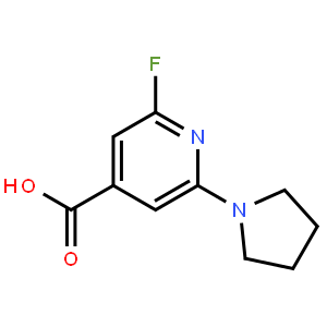 2-Fluoro-6-(pyrrolidin-1-yl)isonicotinic acid