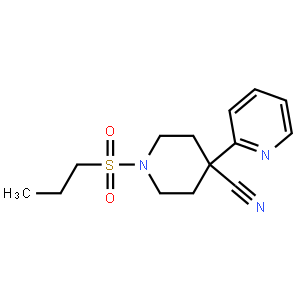 1-(Propylsulfonyl)-4-(pyridin-2-yl)piperidine-4-carbonitrile
