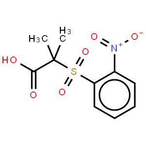 2-Methyl-2-[(2-nitrobenzene)sulfonyl]propanoic acid