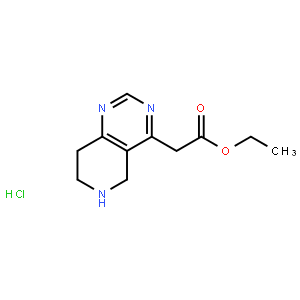 Ethyl 2-(5,6,7,8-tetrahydropyrido[4,3-d]pyrimidin-4-yl)acetate hcl