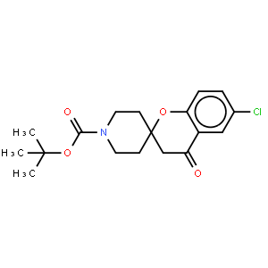 6-Chloro-4-oxo-2-spiro(n-boc-piperidine-4-yl)-benzopyran