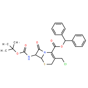 7Β-叔丁氧羰基氨基-3-氯甲基-3-头孢烯-4-羧酸二苯甲酯