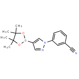 3-(4-(4,4,5,5-Tetramethyl-1,3,2-dioxaborolan-2-yl)-1H-pyrazol-1-yl)benzonitrile