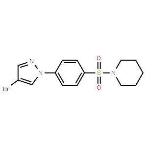 1-(4-(4-Bromopyrazol-1-yl)phenylsulfonyl)piperidine