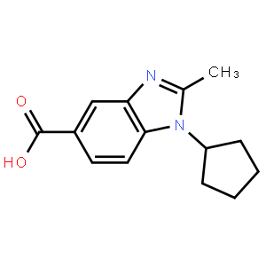 1-Cyclopentyl-2-methyl-1,3-benzodiazole-5-carboxylic acid