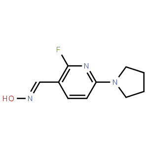 (E)-2-Fluoro-6-(pyrrolidin-1-yl)nicotinaldehyde oxime