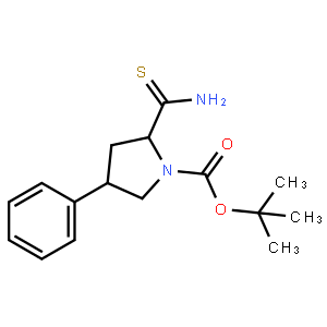 tert-Butyl 2-carbamothioyl-4-phenylpyrrolidine-1-carboxylate