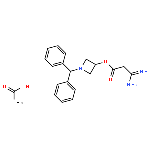 1-二苯甲基-3-氮杂环丁烷基脒基乙酸酯单乙酸盐