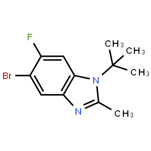 5-Bromo-1-tert-butyl-6-fluoro-2-methyl-1,3-benzodiazole