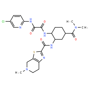 N1-(5-Chloropyridin-2-yl)-N2-((1R,2R,4R)-4-(dimethylcarbamoyl)-2-(5-methyl-4,5,6,7-tetrahydrothiazolo[5,4-c]pyridine-2-carboxamido)cyclohexyl)oxalamide
