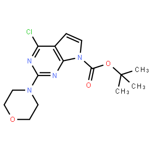 tert-Butyl 4-chloro-2-morpholino-7H-pyrrolo[2,3-d]pyrimidine-7-carboxylate