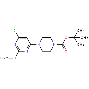 tert-Butyl 4-(6-chloro-2-(methylthio)pyrimidin-4-yl)piperazine-1-carboxylate