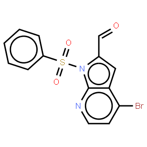 4-Bromo-1-phenylsulfonyl-7-azaindole-2-carboxyaldehyde