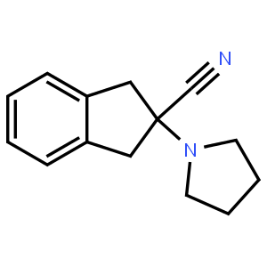 2-(Pyrrolidin-1-yl)-2,3-dihydro-1H-indene-2-carbonitrile